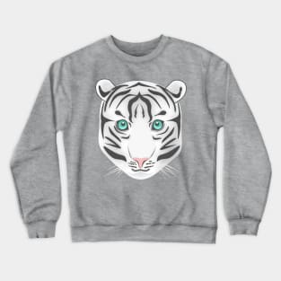 White Bengal Tiger Crewneck Sweatshirt